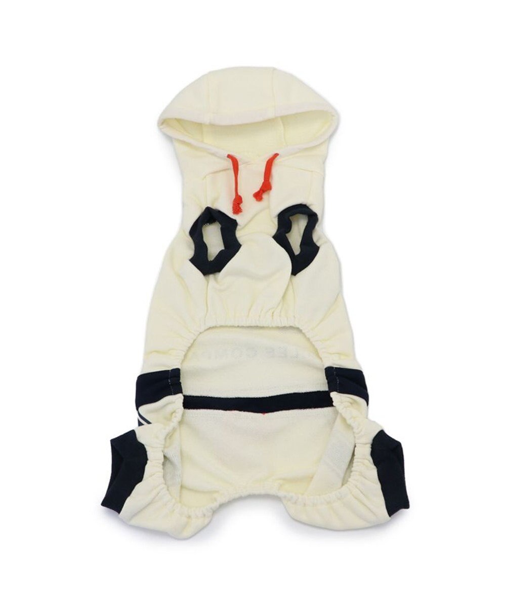 PET PARADISE Lee フード付き ロゴロンパース 小型犬