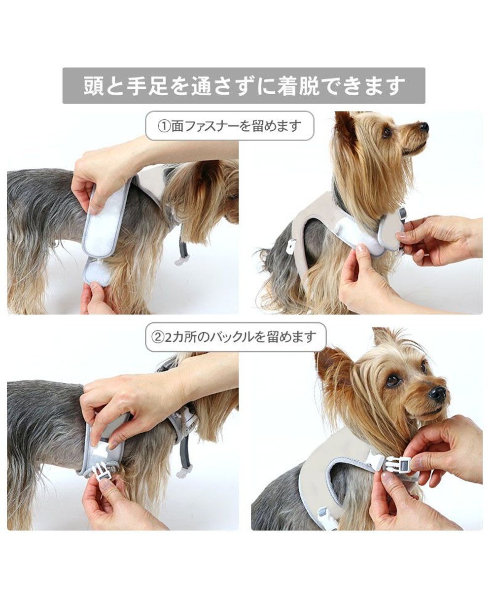PET PARADISE リサとガスパール 保冷剤付 ハーネス 《ボーダー》 Ｓ 小型犬 