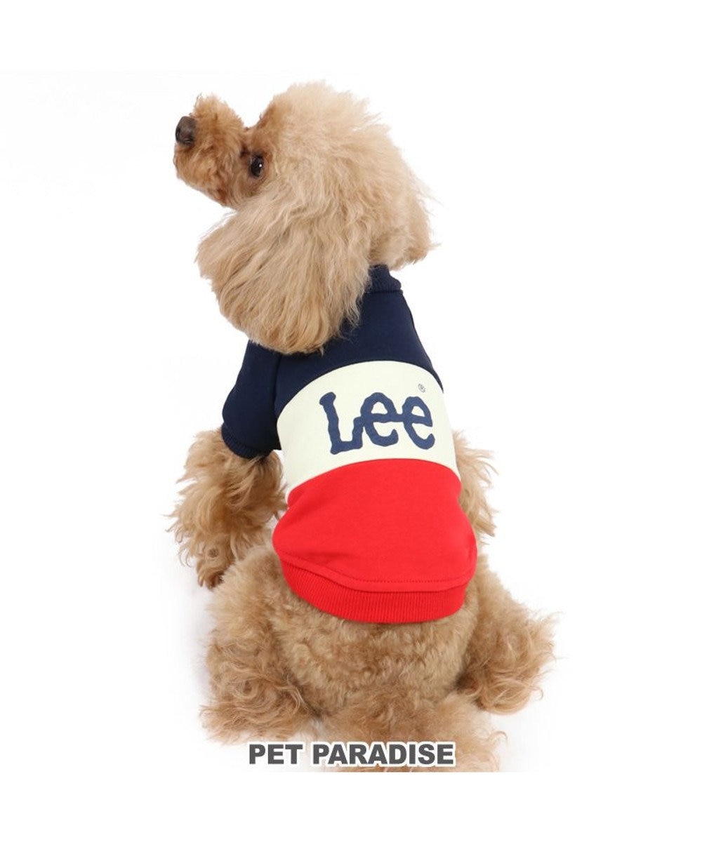 PET PARADISE 犬 服 Ｌｅｅ トレーナー 【小型犬】 トリコロール  紺 紺（ネイビー・インディゴ）