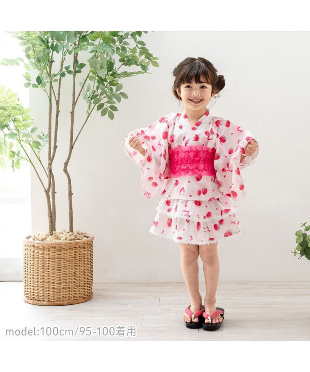 Mother garden 2025 マザーガーデン 野いちご 浴衣ドレス 《水彩柄》 95~100cm / 105~110cm