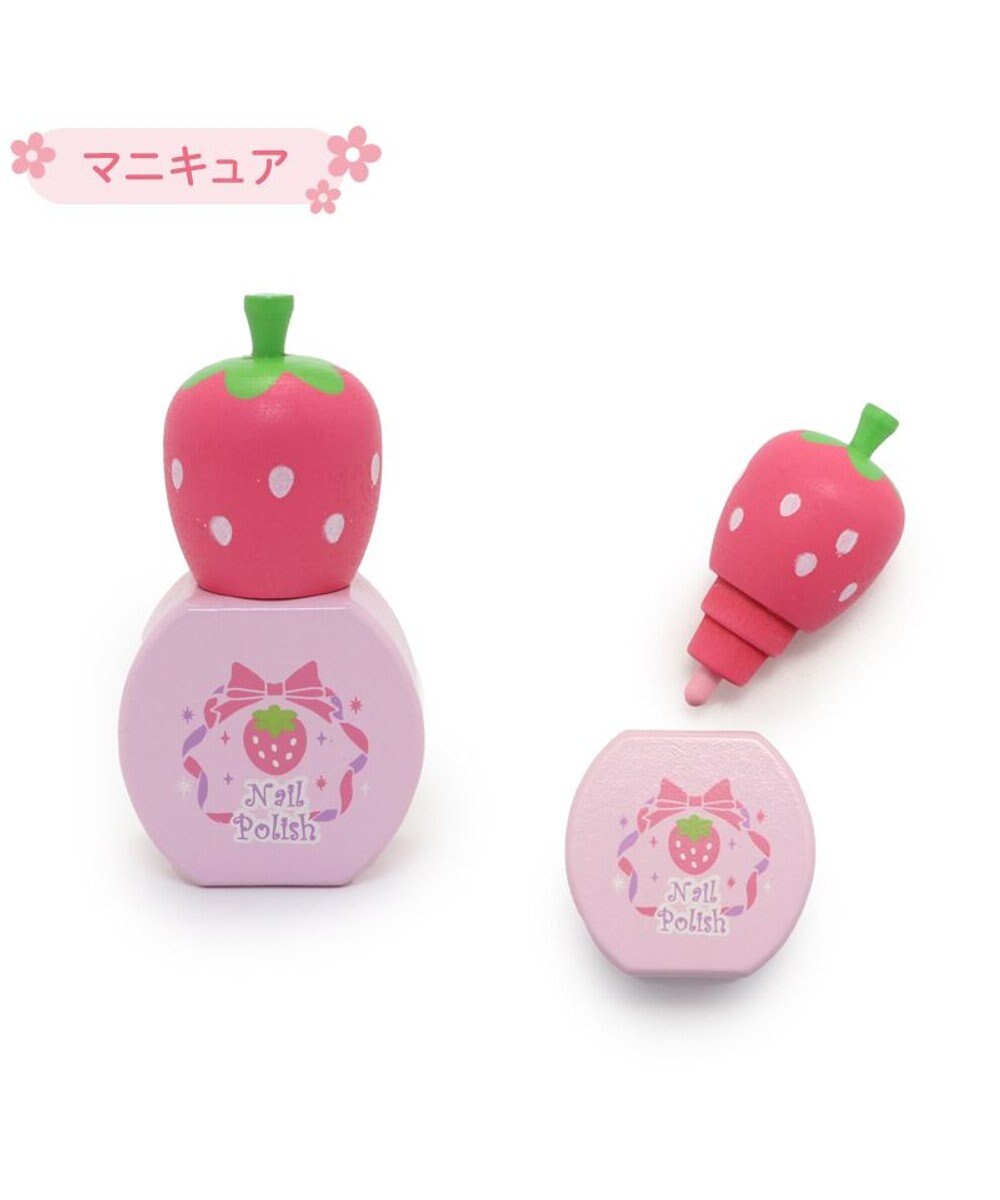 Mother garden マザーガーデン 野いちご 木製 ままごと 《コスメセット ピンク》 5点セット