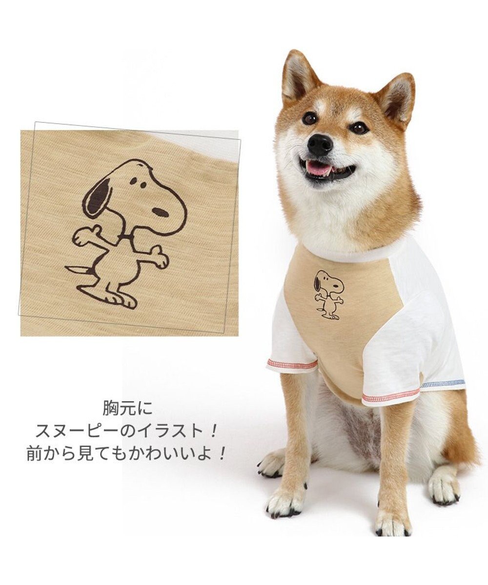 犬 服 スヌーピー Ｔシャツ 【中型犬】 【大型犬】 メンバー, 白~オフホワイト, Ｍ