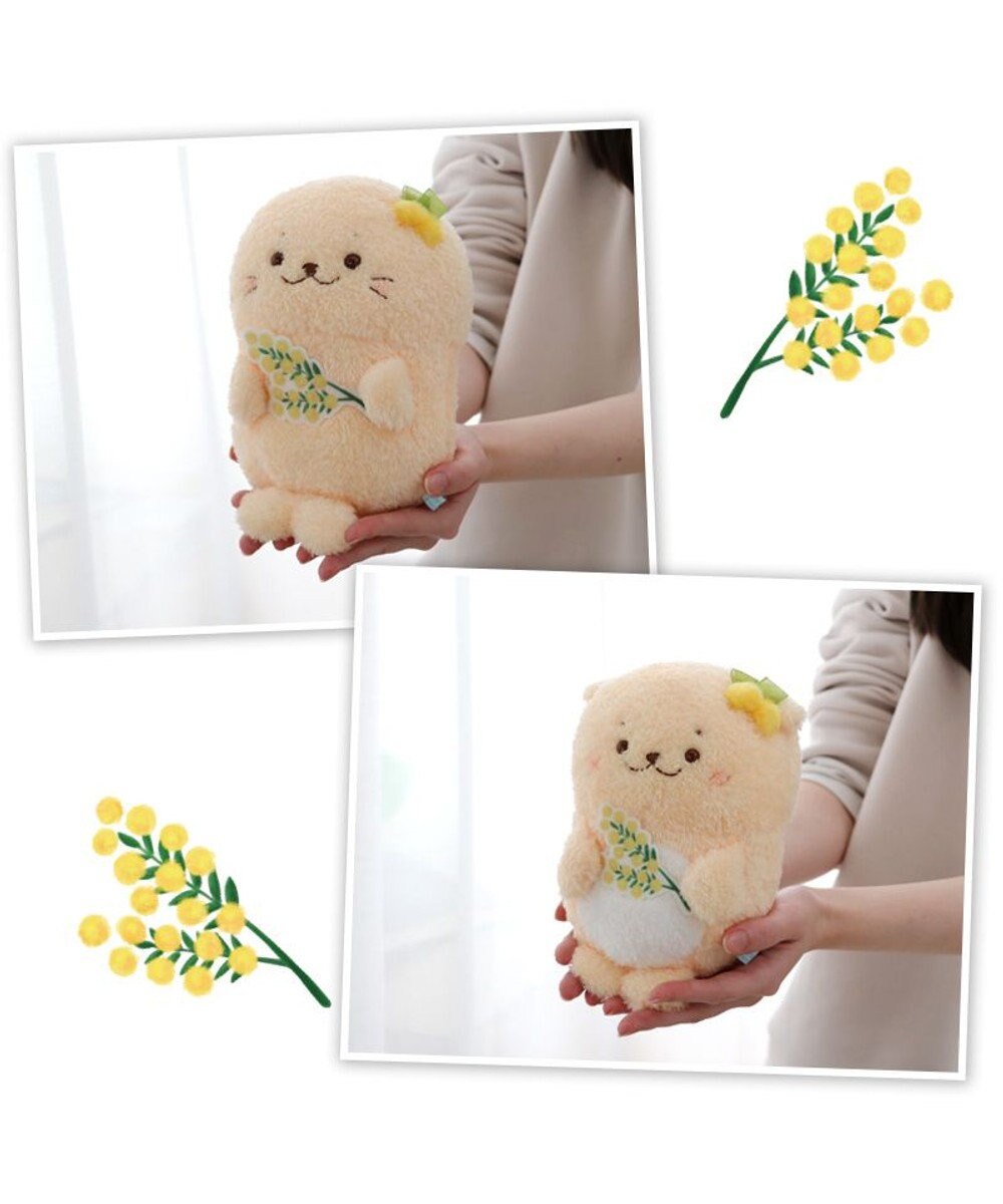 しろたん ミモザマスコット 《らっこいぬ》 単品 / Mother