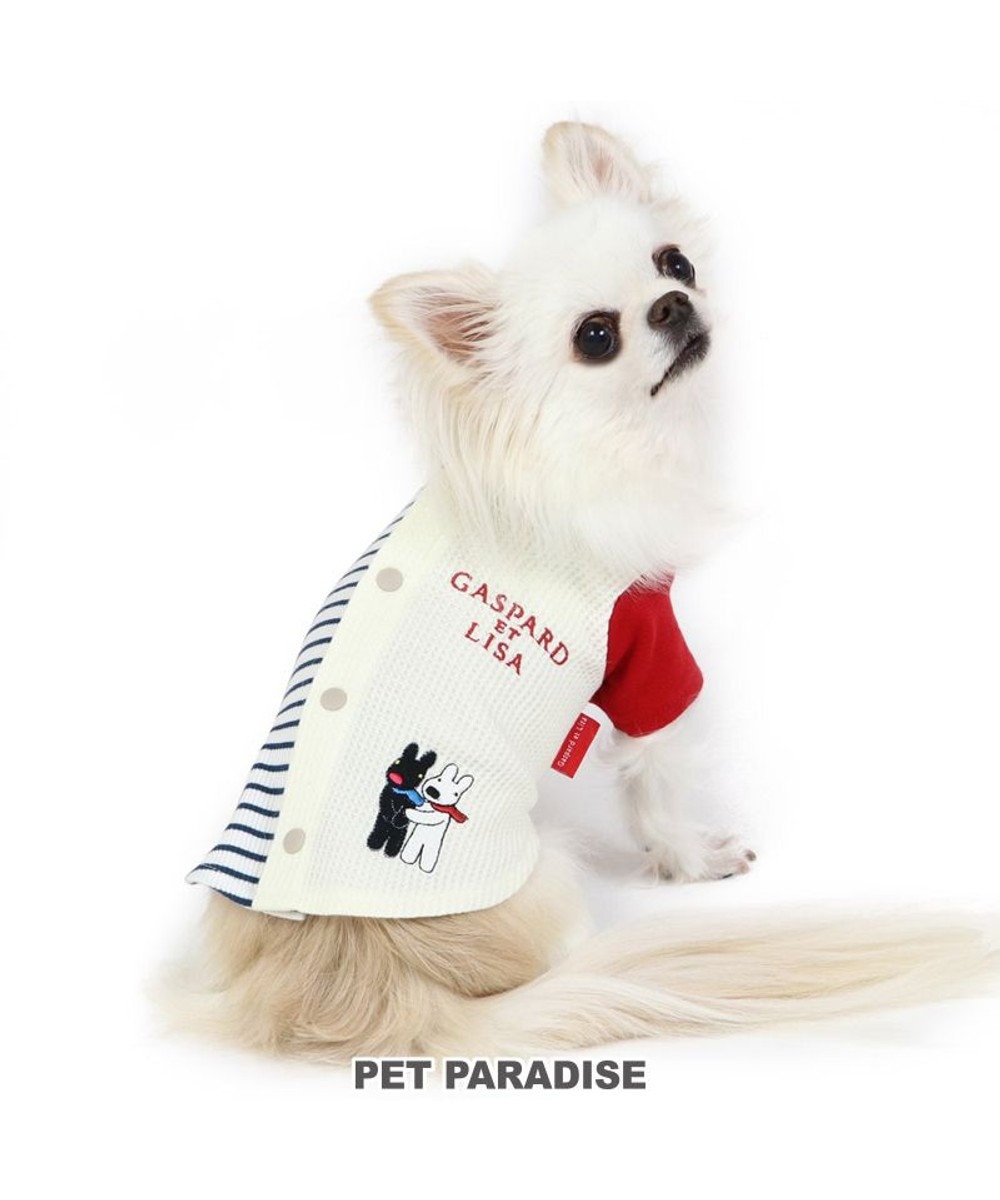 PET PARADISE 犬の服 犬 リサとガスパール 背中開き Ｔシャツ 【小型犬】 リブ 白~オフホワイト