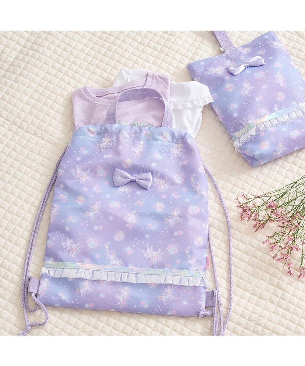 Mother garden マザーガーデン ユニコーン お着替え巾着リュック 《フラワー柄》 
