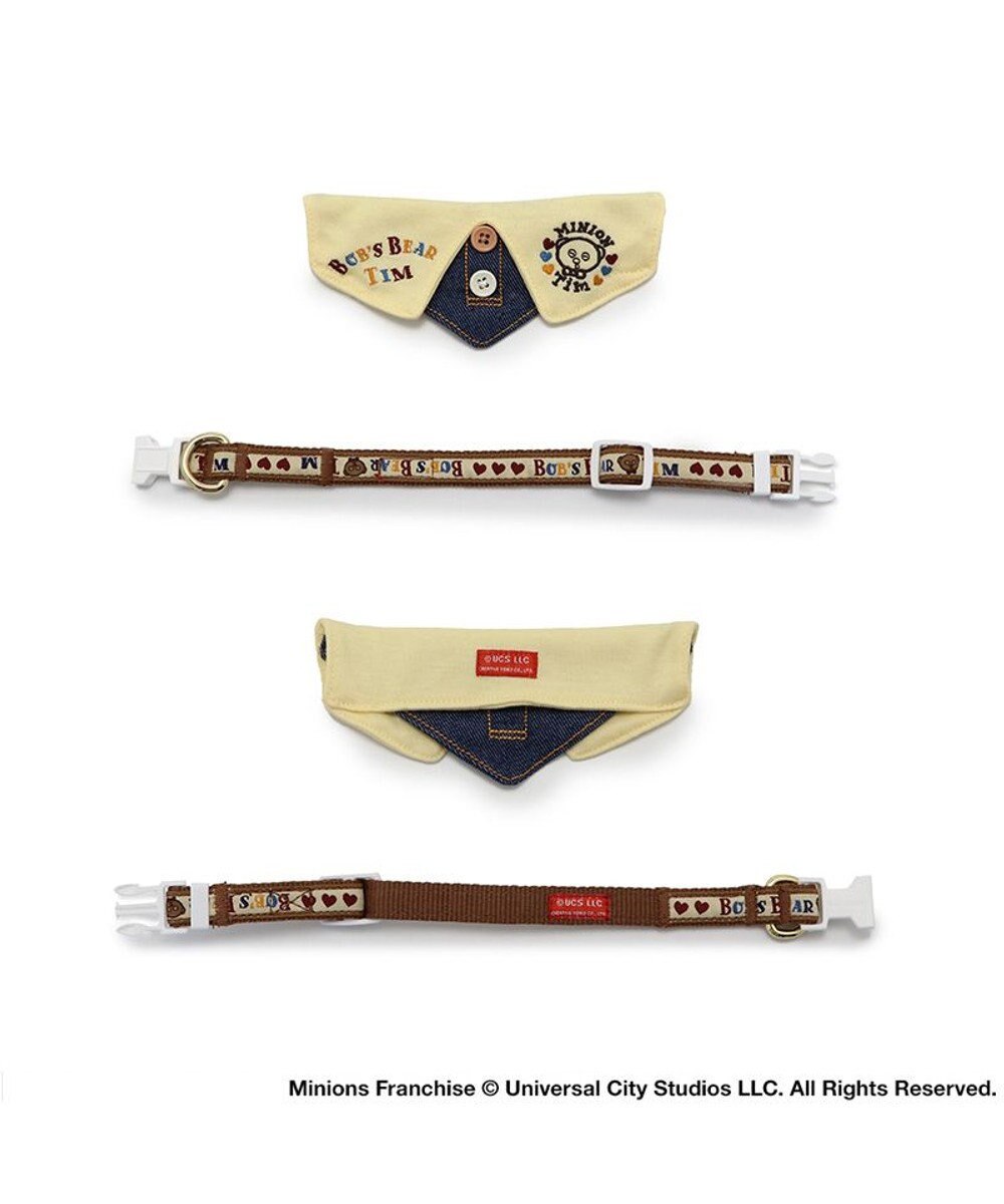 PET PARADISE ミニオン ティム デニム首輪 【３Ｓ】 襟付き 小型犬 