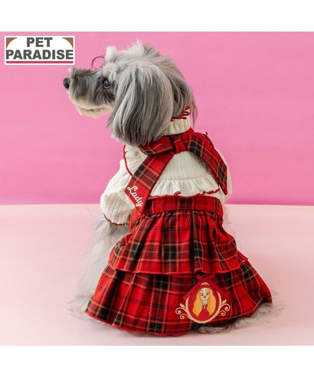 PET PARADISE ディズニー わんわん物語 レディ 赤チェック ワンピース 