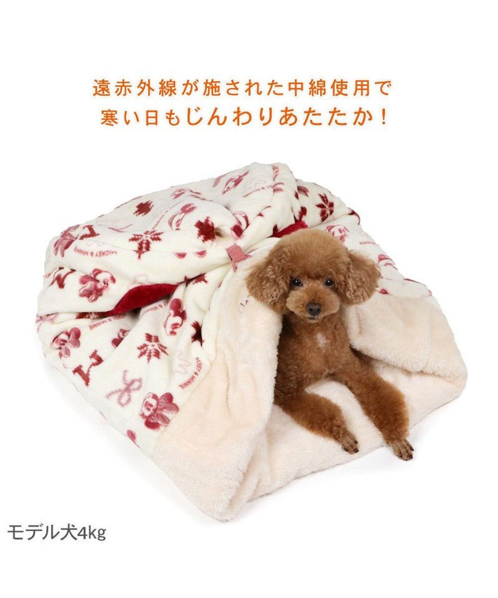 PET PARADISE ディズニー ミッキーマウス 筒型 寝袋 《ニット柄》Ｍ 