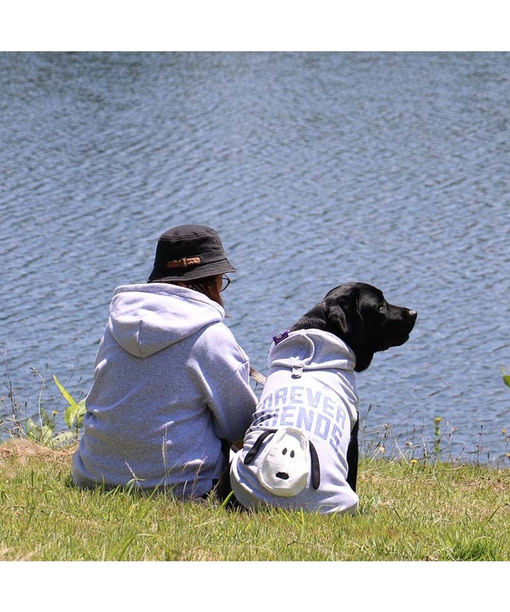 PET PARADISE スヌーピー ずっ友 お揃い パーカー 《レッド》  中型犬  大型犬
