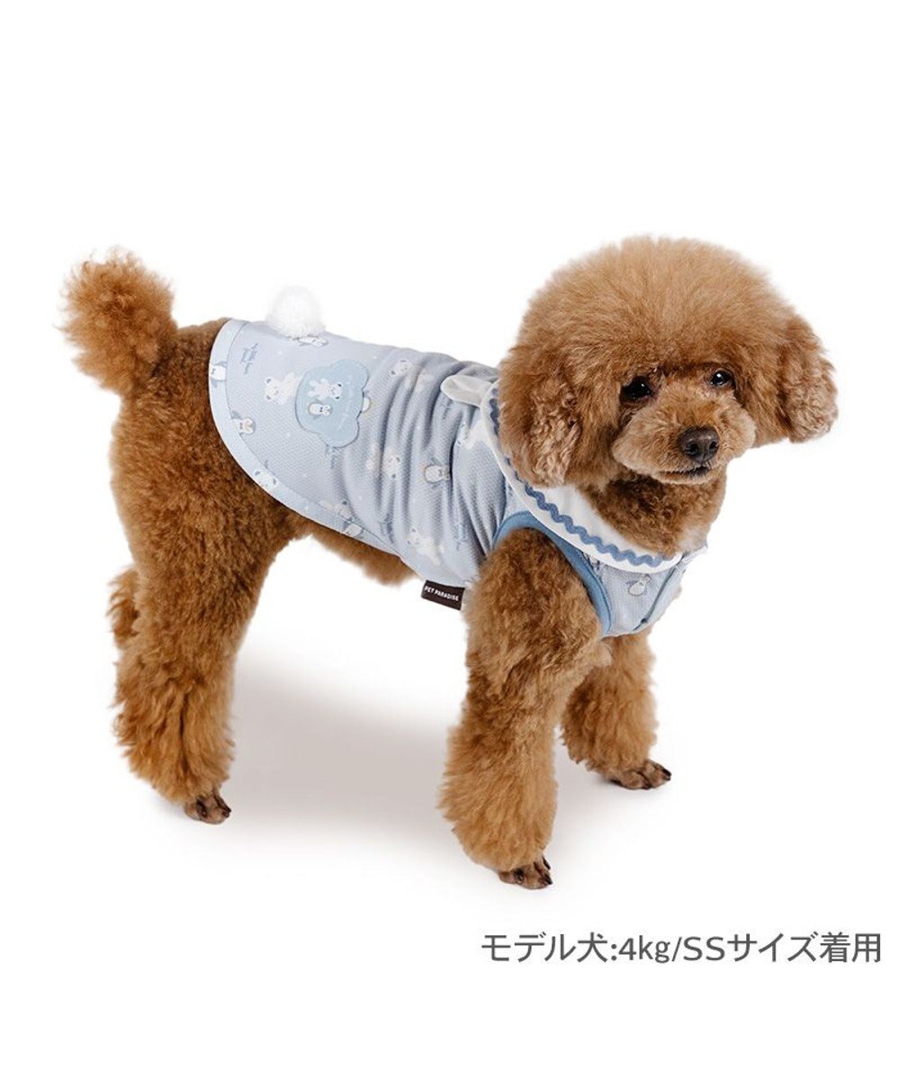 PET PARADISE ペットパラダイス  ポケットクール タンクトップ  《しろくま襟付き》 小型犬 