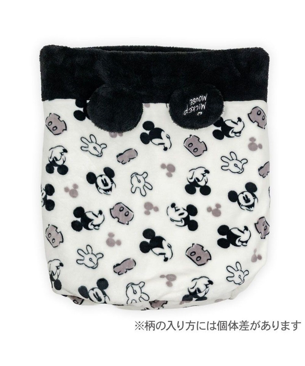 PET PARADISE ディズニー ミッキーマウス 白黒 筒型寝袋 Ｍ 