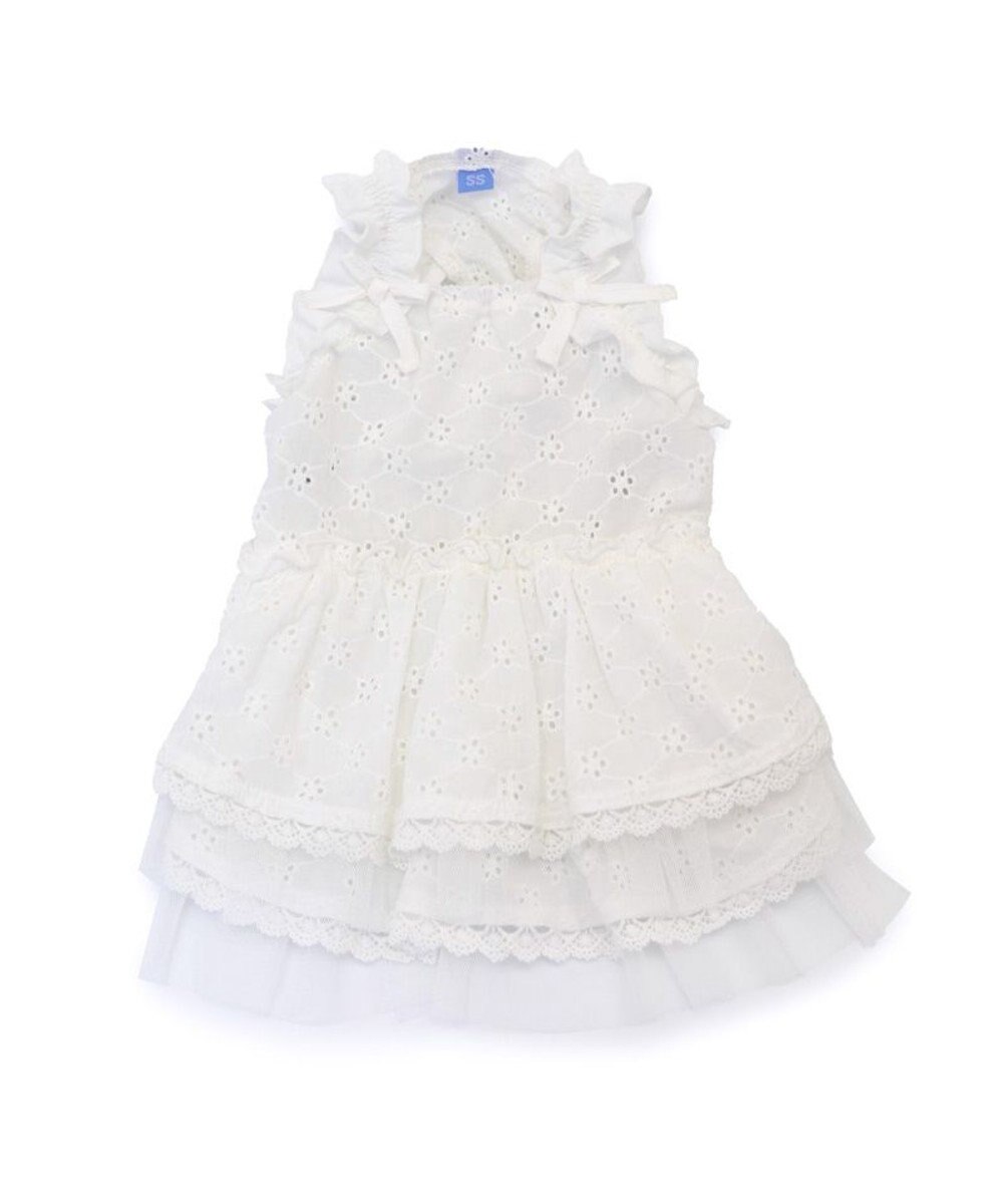 PET PARADISE ペットパラダイス アイレット レース ワンピース 小型犬 