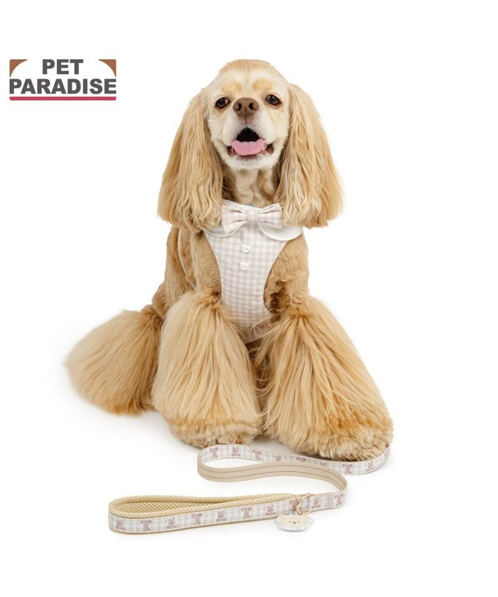 PET PARADISE ペットパラダイス くまちゃん 襟付き スリム ハーネス＆リード ＳＭ 中型犬 