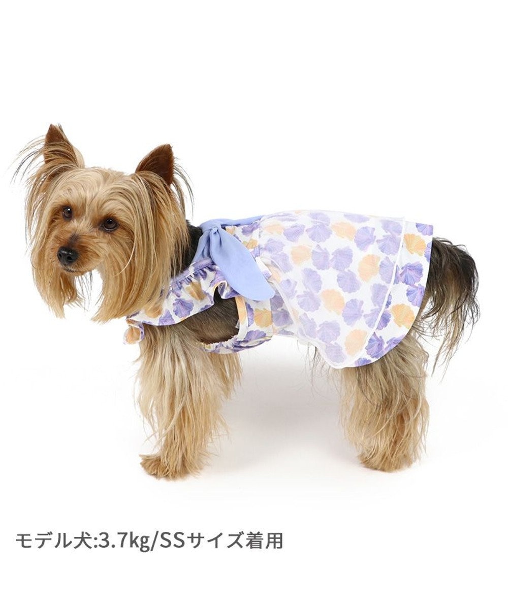 PET PARADISE ペットパラダイス エコメイド ワンピース 《貝柄 ブルー》 小型犬