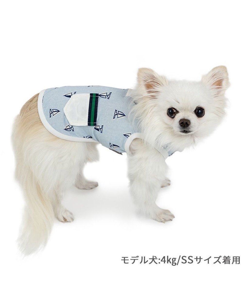 PET PARADISE ペットパラダイス 接触冷感 タンクトップ 《ヨット柄》 小型犬