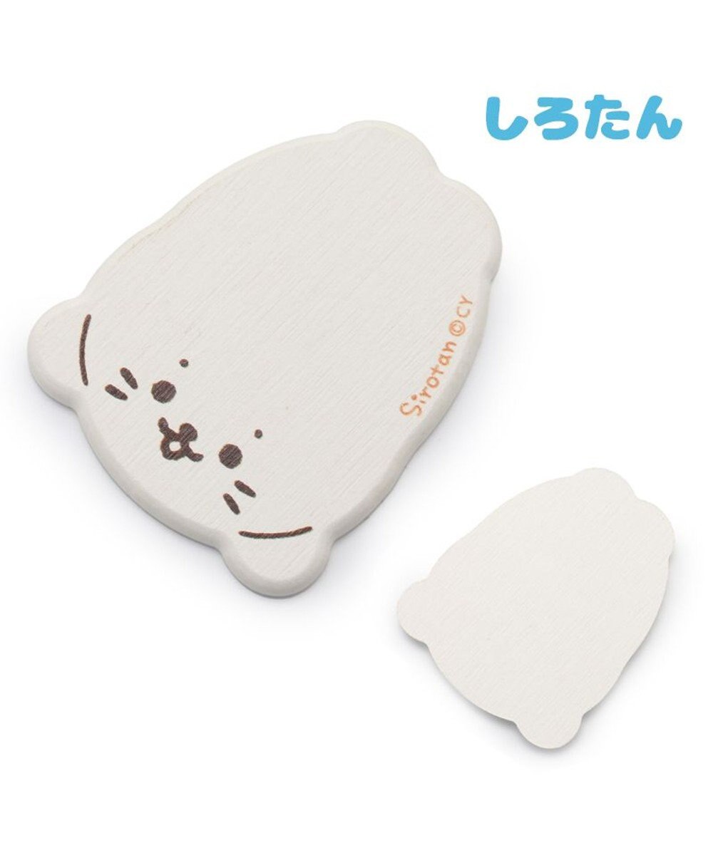 Mother garden しろたん 珪藻土 コースター 《 しろたん柄 / らっこいぬ柄 》 単品 