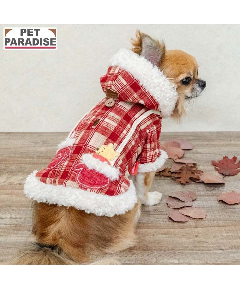 PET PARADISE ディズニー くまのプーさん 手袋風ポケット コート 小型犬　　 