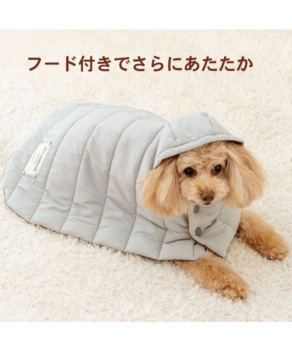 PET PARADISE ペットパラダイス フード付 防寒 ブランケット 小 