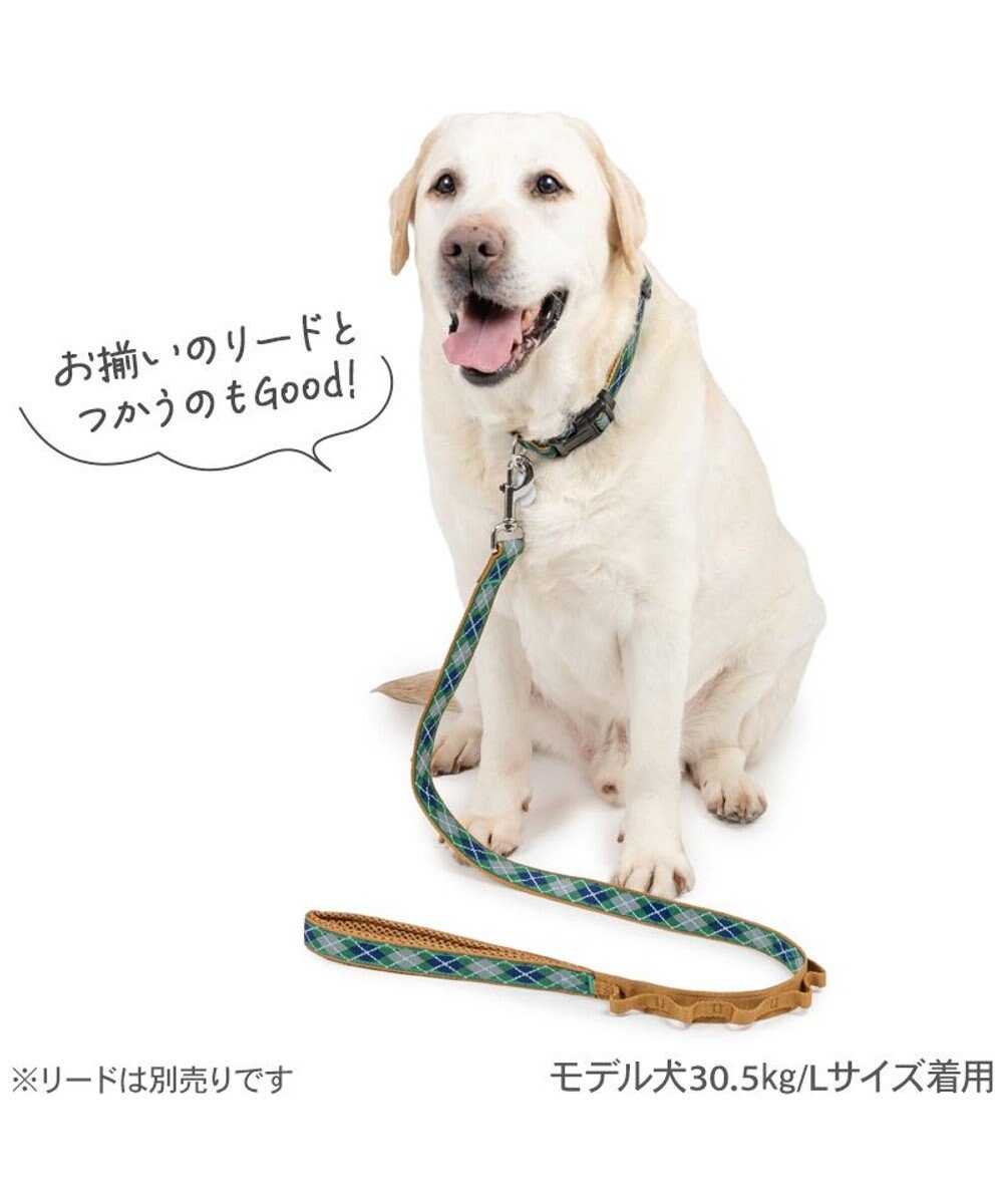 PET PARADISE ペットパラダイス チェック柄 首輪 Ｍ 大型犬 