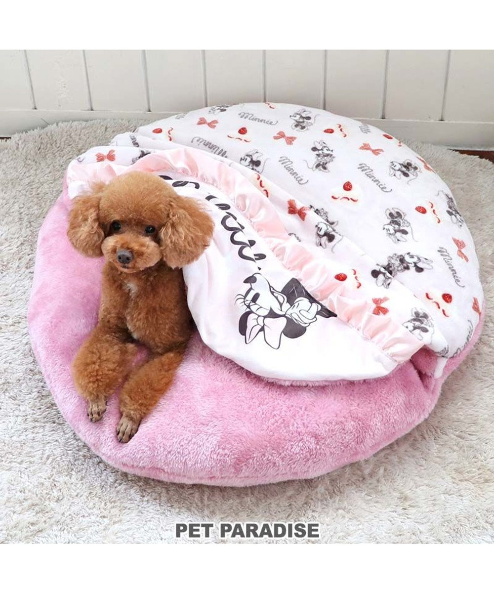 PET PARADISE ディズニー ミニーマウス 遠赤外線 くつろぎマット (直径75cm) ピンク