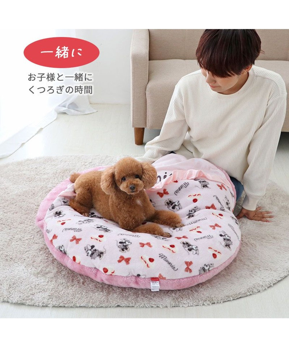 PET PARADISE ディズニー ミニーマウス 遠赤外線 くつろぎマット (直径75cm)