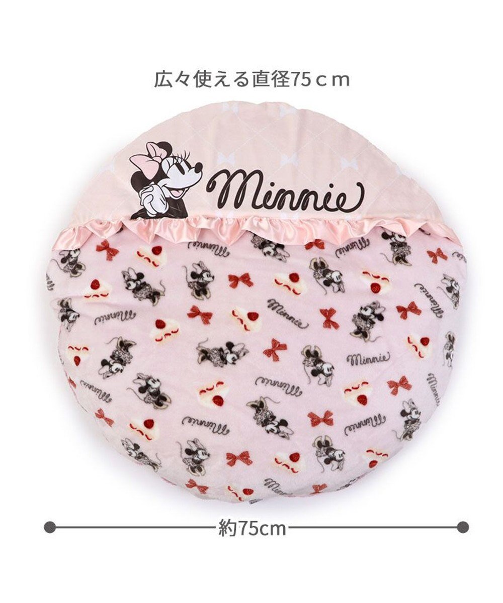 PET PARADISE ディズニー ミニーマウス 遠赤外線 くつろぎマット (直径75cm)