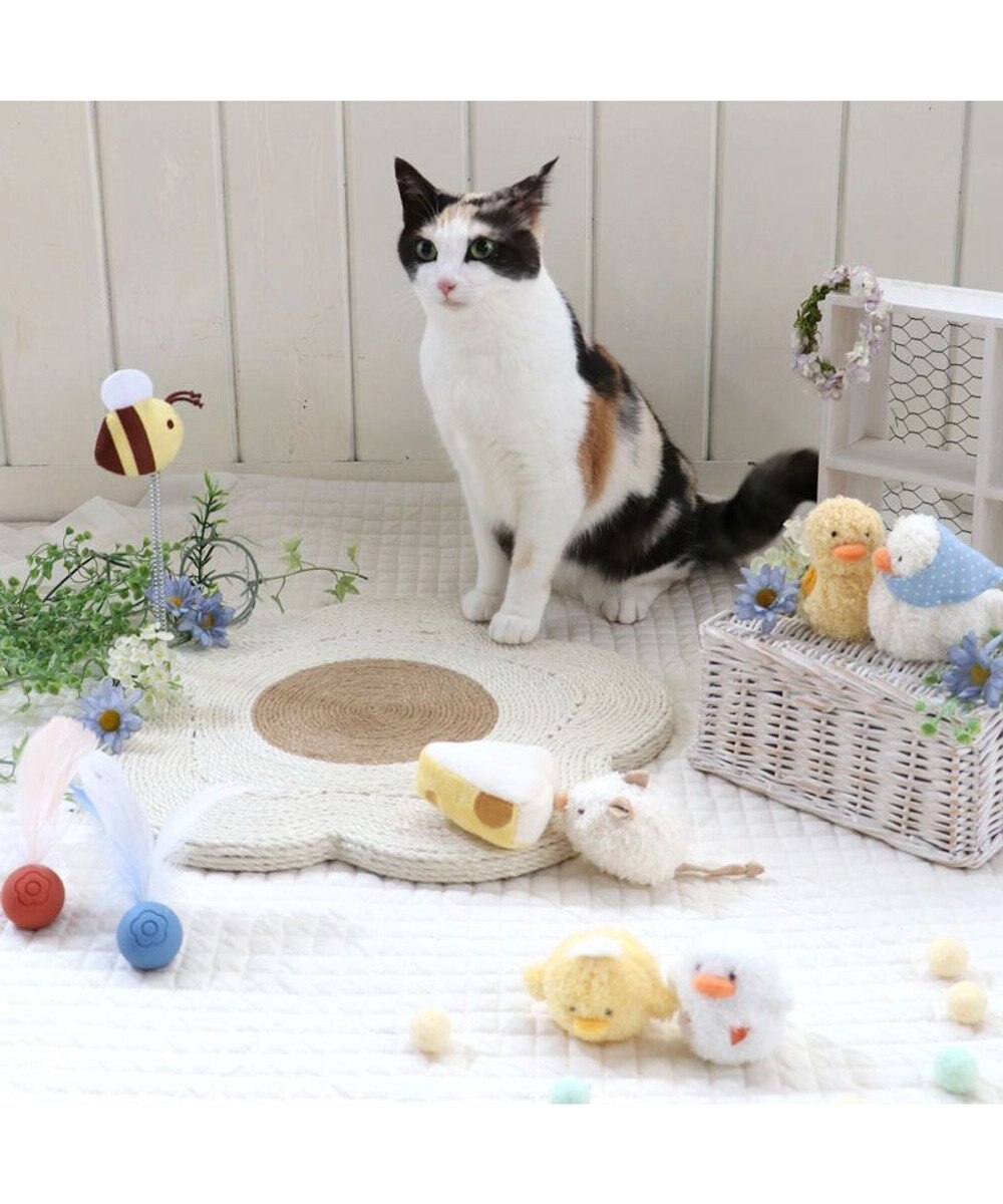 PET PARADISE ペットパラダイス 猫 爪とぎ プレート 花《白》 