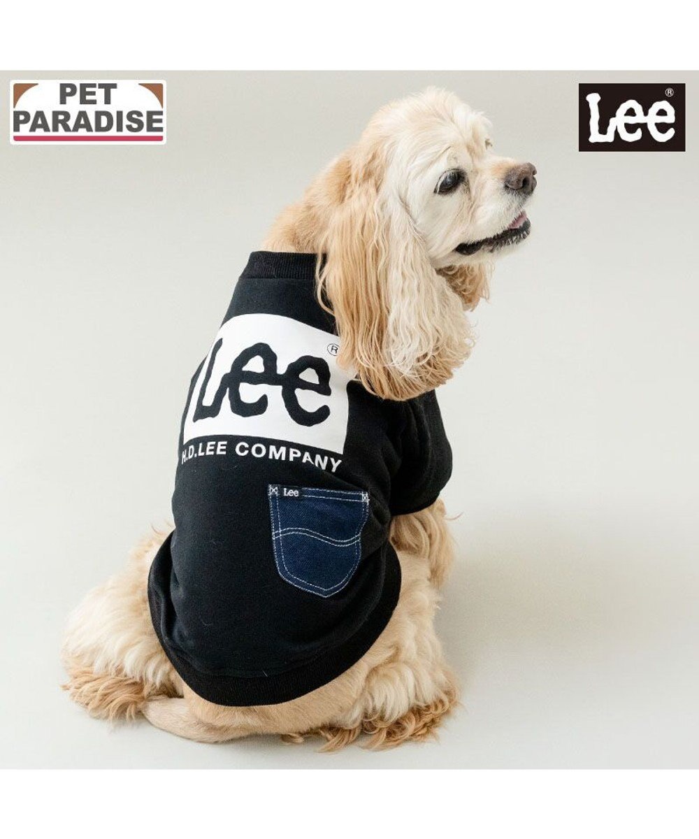 PET PARADISE Lee ボックスロゴ トレーナー ブラック 中型犬 