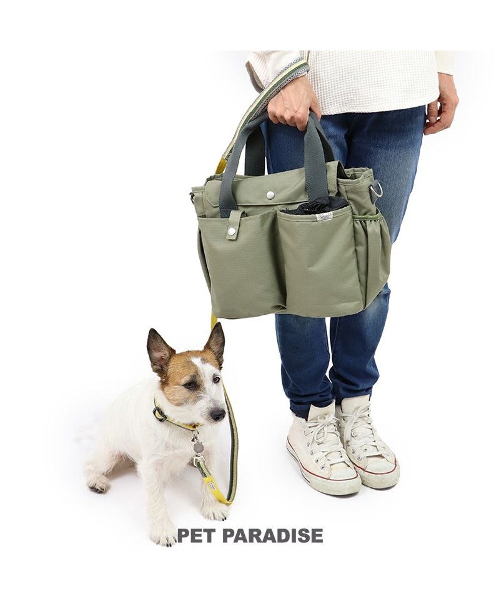 PET PARADISE 犬 散歩バッグ お散歩バッグ (28×24cm) カーキ カーキ
