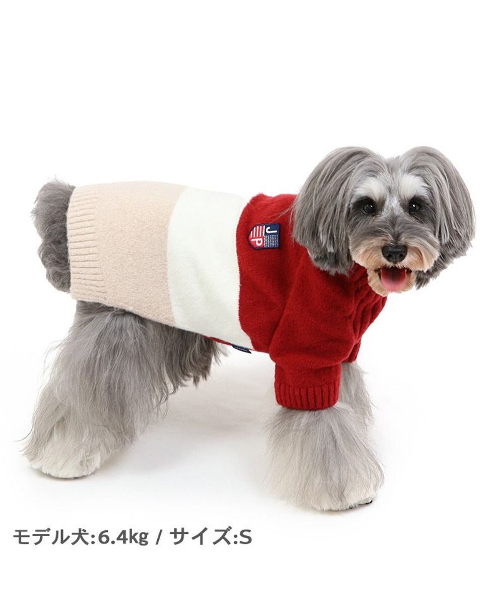 PET PARADISE J.PRESS モヘア トリコロール ニット  小型犬