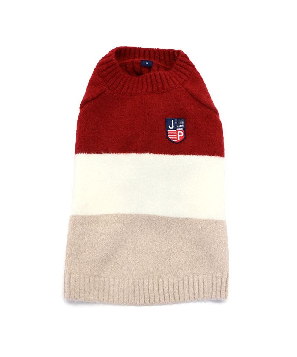 PET PARADISE J.PRESS モヘア トリコロール ニット  小型犬