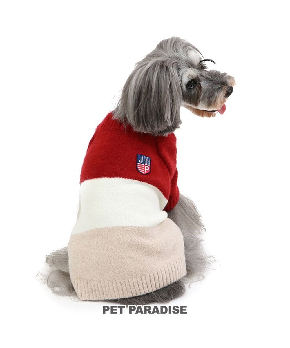 PET PARADISE J.PRESS モヘア トリコロール ニット  小型犬 -