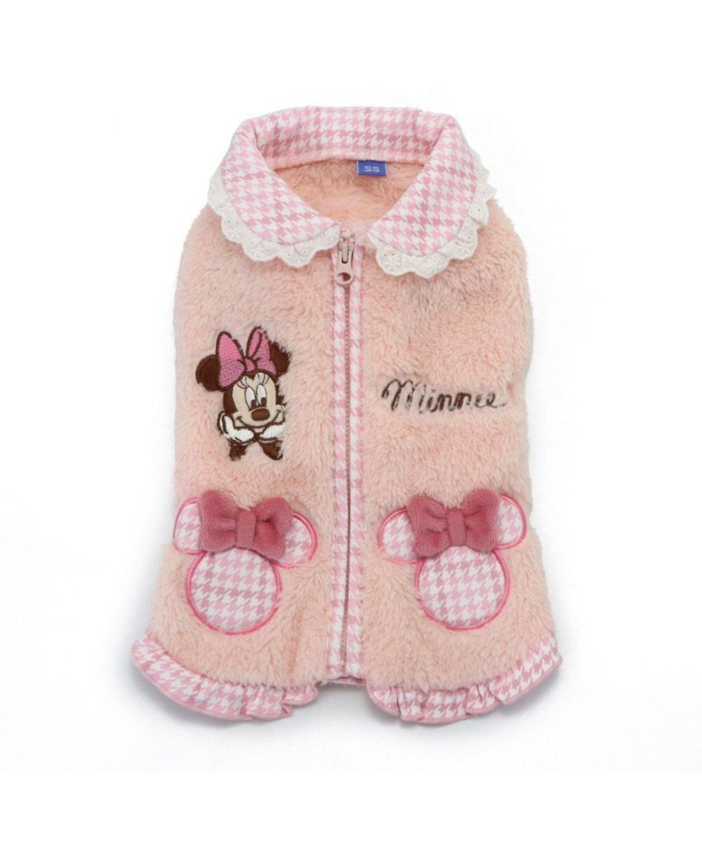 PET PARADISE ディズニー ミニーマウス チェック ジップベスト 小型犬 
