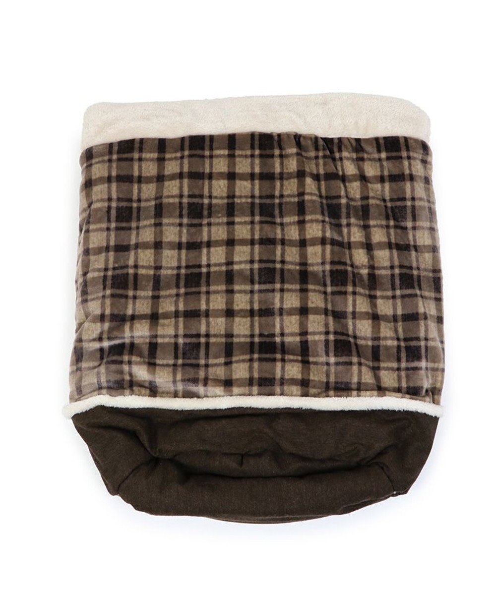 PET PARADISE ペットパラダイス 筒形寝袋 遠赤外線 《チェック柄》 57cm×95cm 