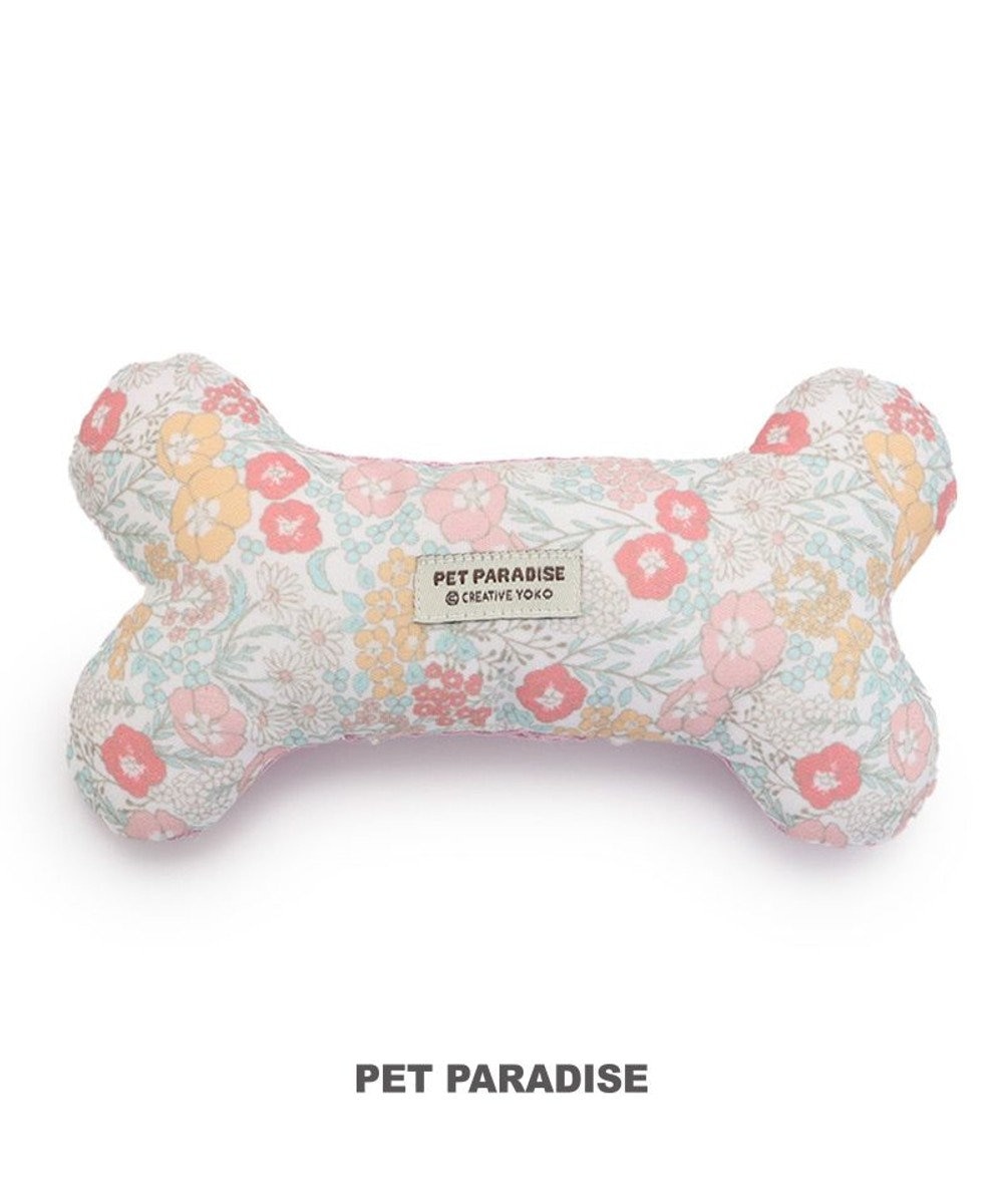 PET PARADISE 犬 歯磨き おもちゃ 骨型 デンタル ピンク（淡）