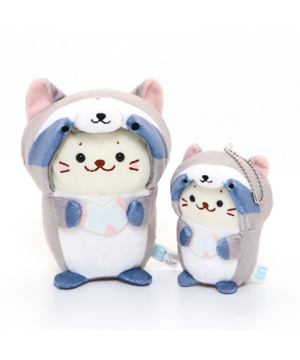 しろたん お座り マスコットキーホルダー アライグマ 10 5cm 単品 動物 ぬいぐるみ ピーピーキーホルダー お座りキーホルダー お座りぬいぐるみ プレゼント あざらし アザラシ かわいい キャラクター マザーガーデン Mother Garden 通販 雑貨とペット用品の