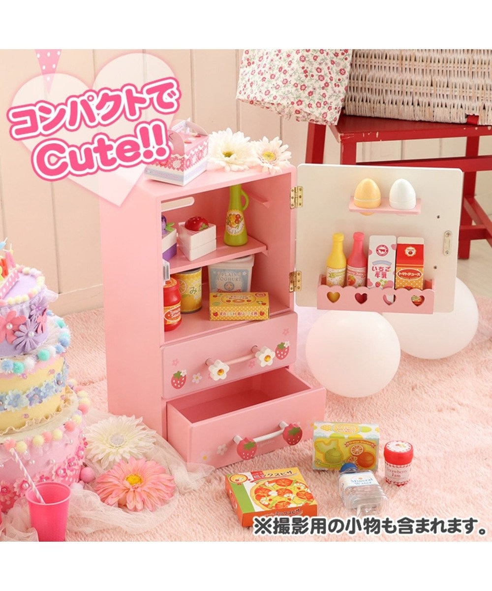 《32000個突破》マザーガーデン 木製 野いちご プチ冷蔵庫 《キューティー柄》 小物パーツ16点付き