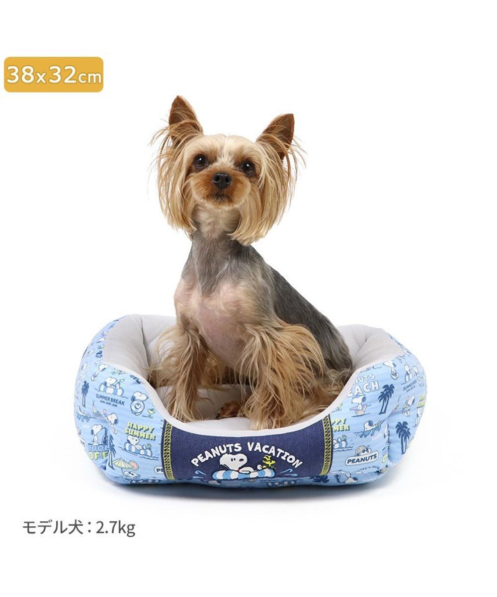 PET PARADISE スヌーピー クールカドラー 四角《バケーション柄》 超小型犬 