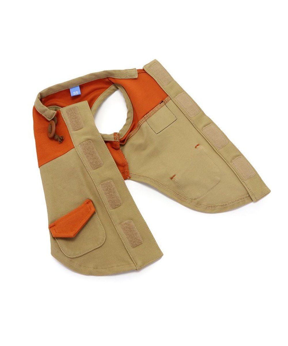 PET PARADISE ペットパラダイス 背中開きベスト 《オレンジ》 小型犬 