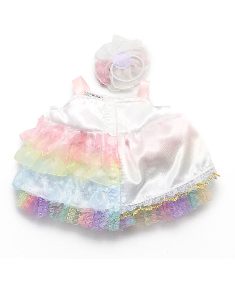 Mother garden マザーガーデン プチマスコット Ｓサイズ用 着せ替えお洋服 《レインボーパーティードレス》  着せ替えごっこ きせかえ お人形 知育玩具 おもちゃ 子供 キッズ 着せ替え ぬいぐるみ 洋服  ままごと 