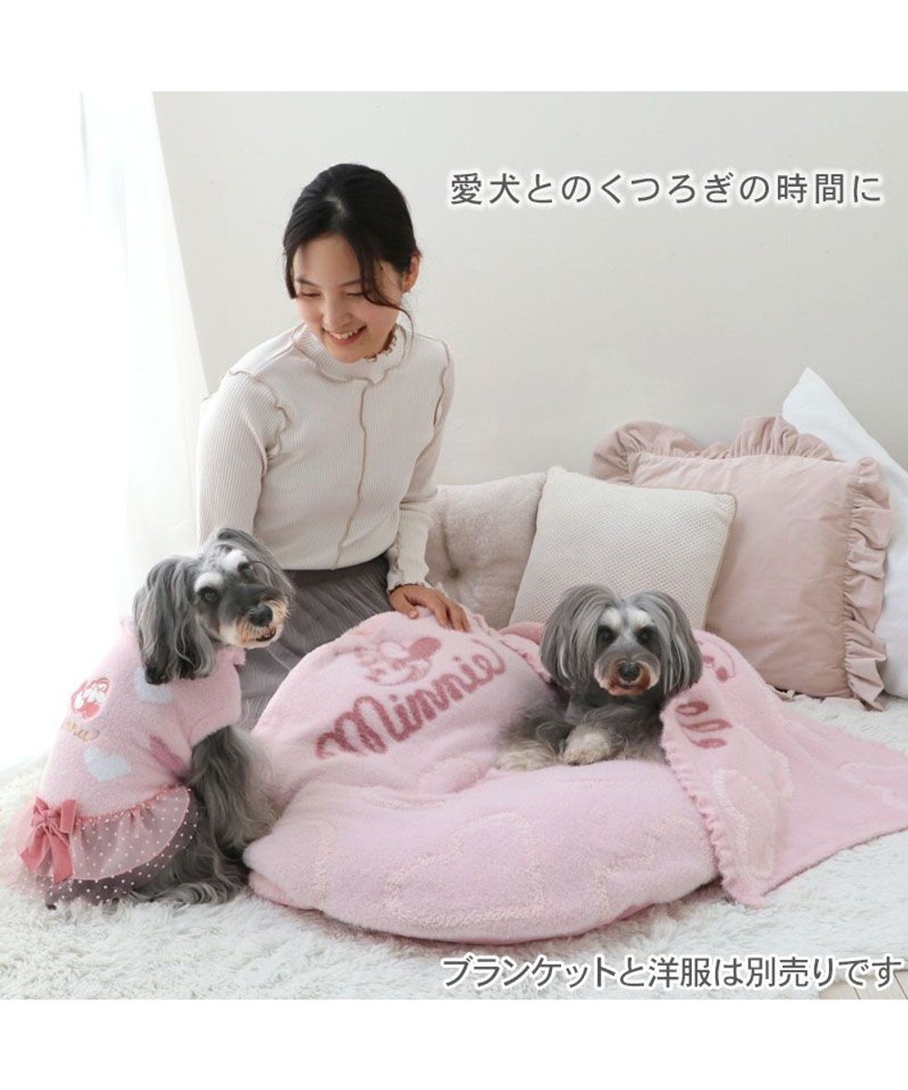 PET PARADISE ディズニー ミニーマウス 遠赤外線 一緒にぽかぽかマット 《ハート》 小型犬