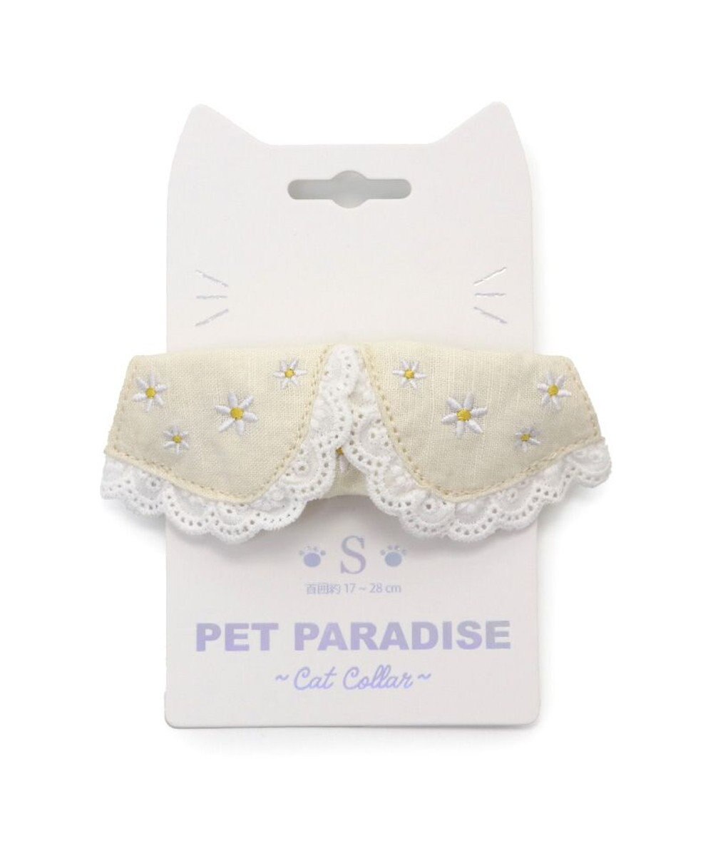 PET PARADISE ペットパラダイス 猫首輪  お花襟付き  S / M 
