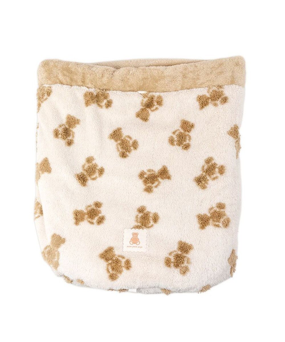 PET PARADISE ペットパラダイス くまちゃん織り 遠赤外線  筒型 寝袋   Ｍ 