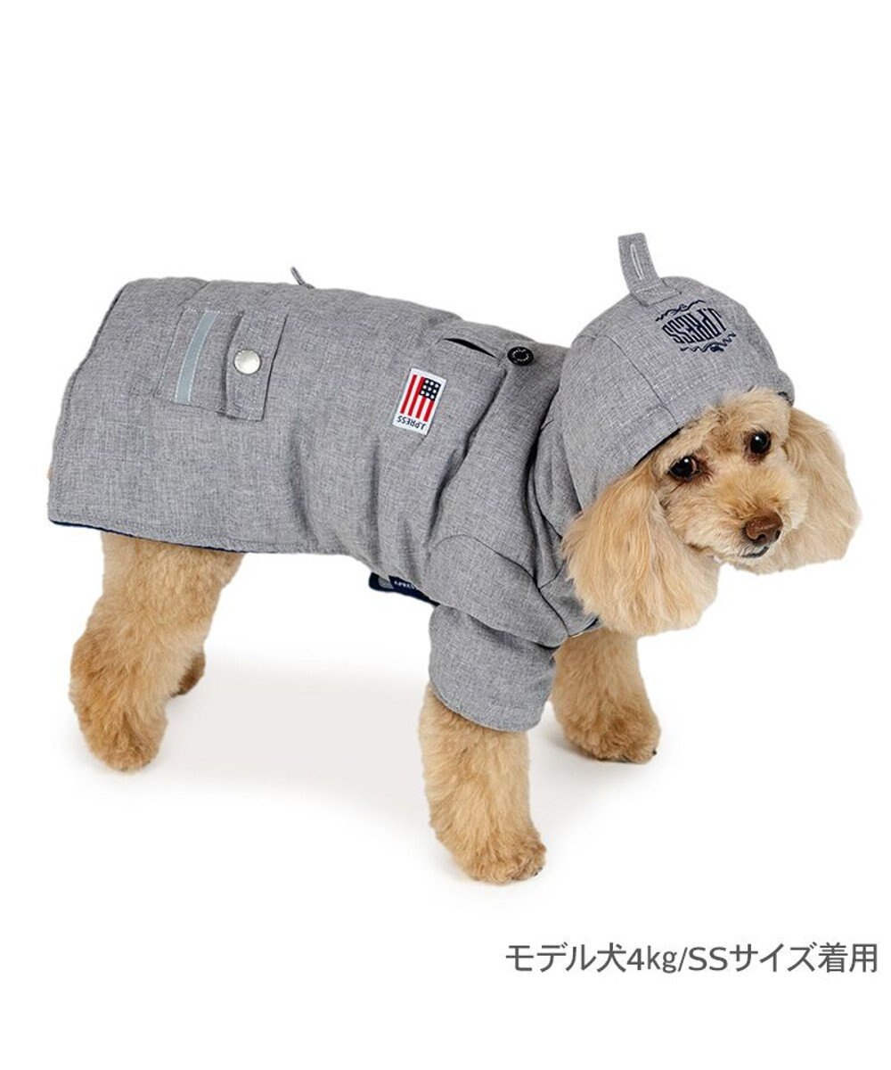 PET PARADISE J.PRESS 中綿コート 《杢グレー》 小型犬 