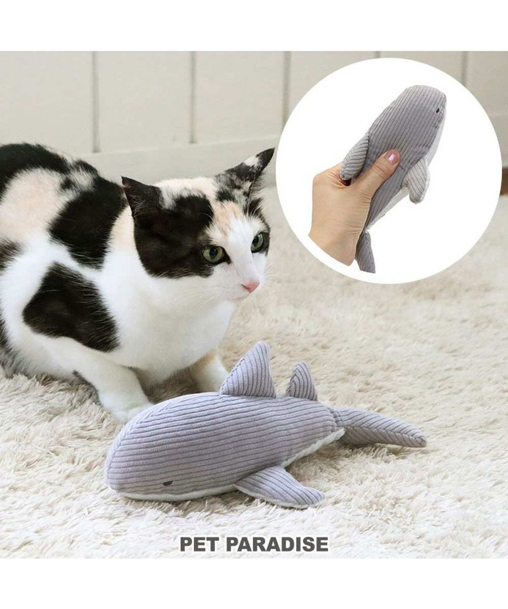 猫 おもちゃ サメ コーデュロイ キャットニップ入り / PET PARADISE