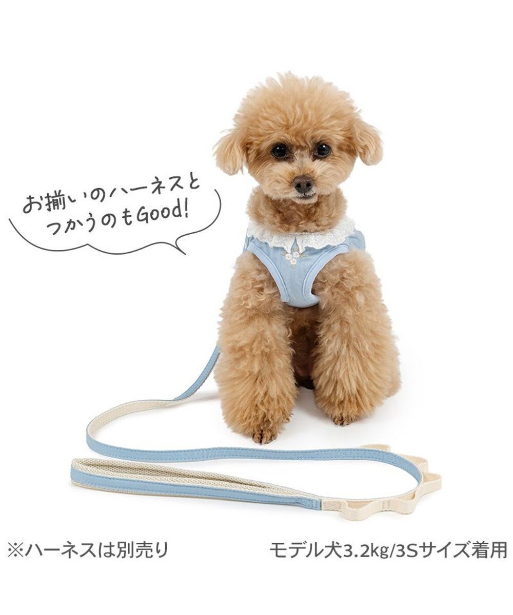 PET PARADISE ペットパラダイス 小花柄 デニム リード ＳＳ～Ｓ 小型犬 