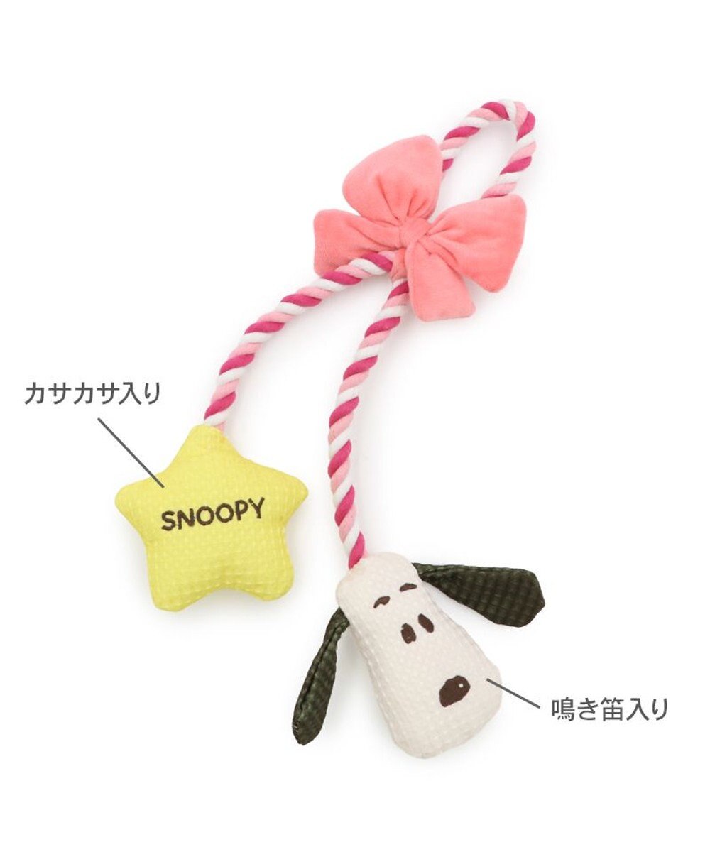 PET PARADISE スヌーピー リボン ロープ トイ 