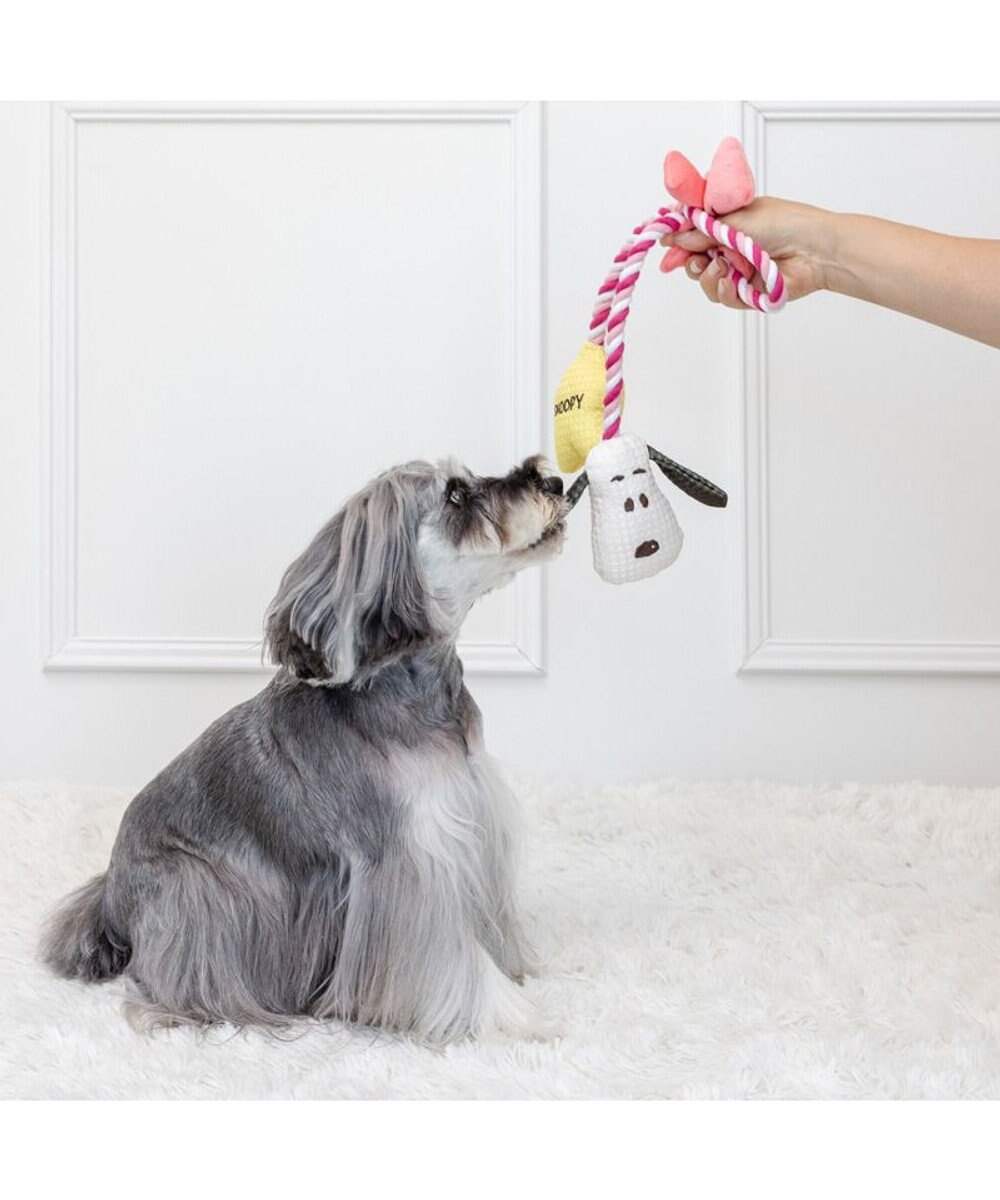 PET PARADISE スヌーピー リボン ロープ トイ 