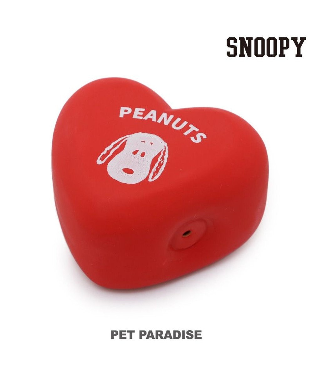 PET PARADISE スヌーピー ハート ラテックス トイ レッド