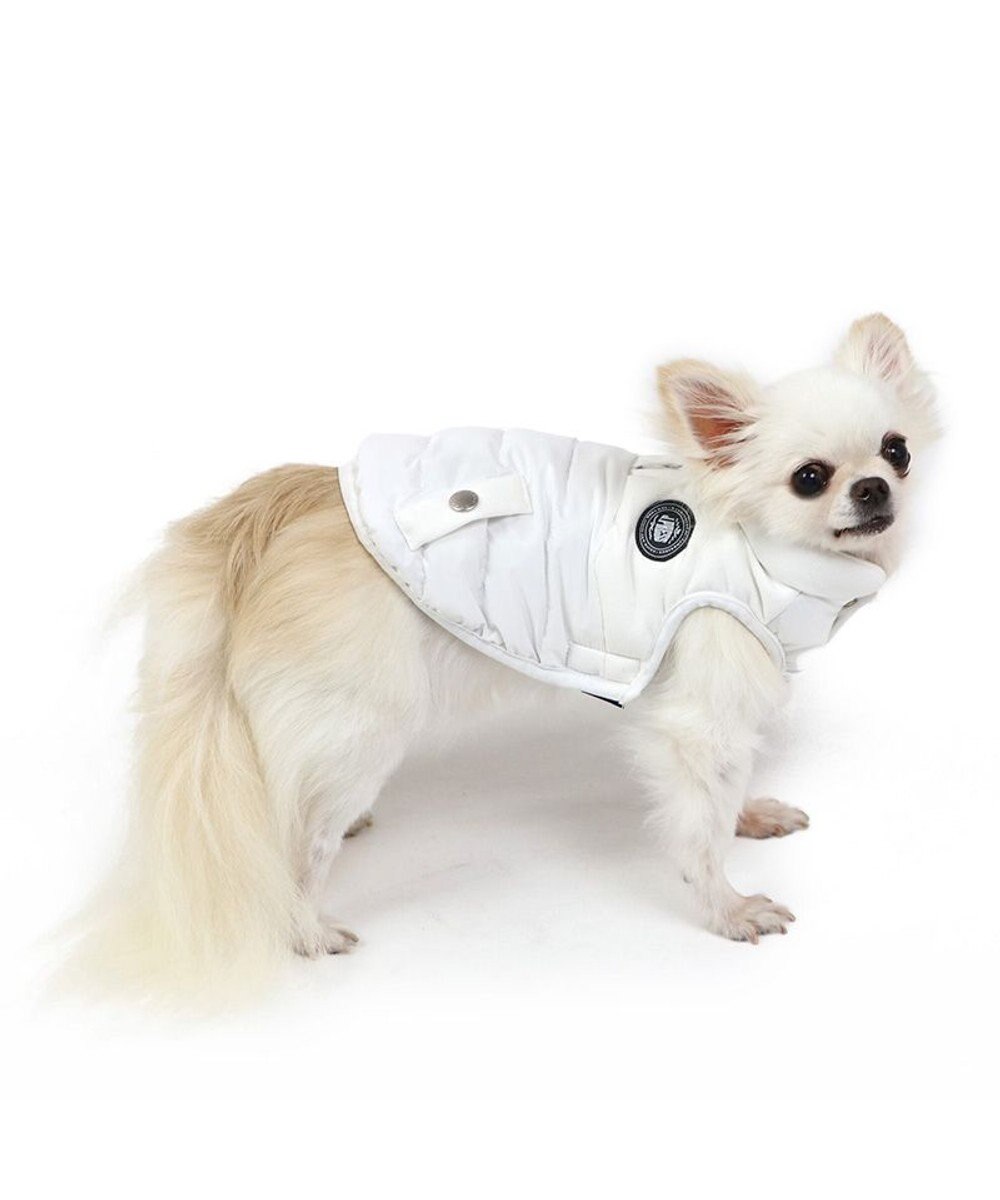 PET PARADISE J.PRESS 綿入り フライト ベスト 《ホワイト》 小型犬 